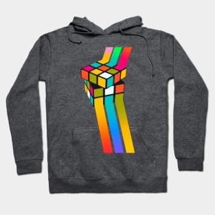 Colorful Rubiks Cube Art Hoodie